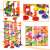 Marble race game, colorful track with 219 pieces, XXL size, close-up of details