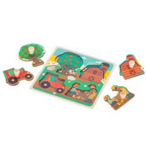 KX5368 Puzzle din lemn, 4 piese, Multicolor 68571278 Puzzle pentru copii