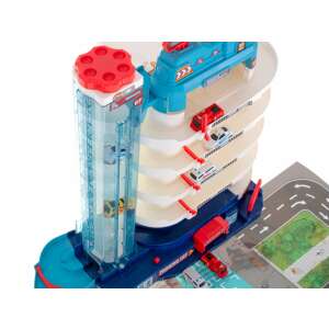 KX5530 5-level parking garage with electric lift, 8 cars, and play mat - Motorway & Parking Garage