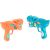 Set of two Ikonka dinosaur toy guns, orange and blue