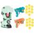 Ikonka dinosaur shooting game with target, guns and soft balls
