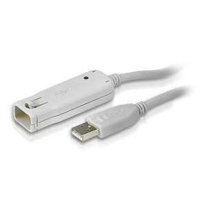 Cablu prelungitor ATEN UE2120 12m USB 2.0, alb, 1 port - Calculatoare si accesorii