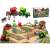 Ikonka Farm Animals and Machines Playset, 49 pieces, complete farm toy set