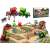 Ikonka Farm Animals and Machines Playset, 49 pieces, complete farm toy set