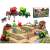Ikonka Farm Animals and Machines Playset, 49 pieces, complete farm toy set