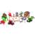Ikonka Farm Animals and Machines Playset, 49 pieces, complete farm toy set