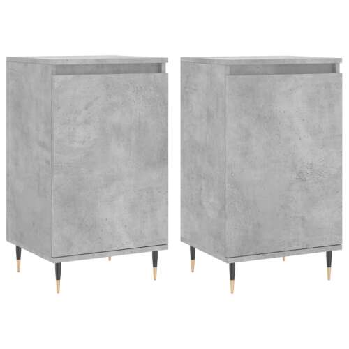 VIDAXL - Beton Szürke Tálalószekrény - 2 db - 40x35x70 cm 69847197 - Tálalószekrény