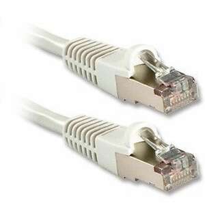 Cablu de conectare Lindy Cat.6A S/FTP, alb, 1,5 m, conectori RJ45 - Cabluri FTP