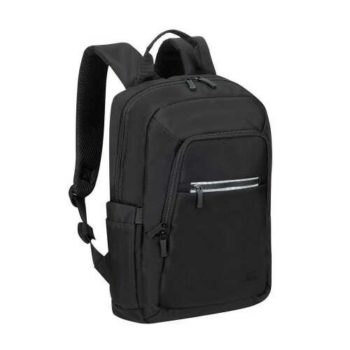 RivaCase Alpendorf 7523 ECO laptop hátizsák, fekete, ferde nézet 