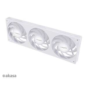 Akasa Vegas A36 12cm biely trojventilátorový panel, 3x 120mm RGB ventilátory, adresovatelné RGB osvetlenie - Fanúšikovia PC