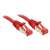 Lindy Cat.6 S/FTP Netzwerkkabel, rot, 2 Meter, geschirmt, snagless, vergoldete Stecker