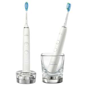 Zestaw szczoteczek do zębów Philips Sonicare DiamondClean 9000, biały, ze stacją ładującą i etui podróżnym - Philips Elektryczna szczoteczka do zębów