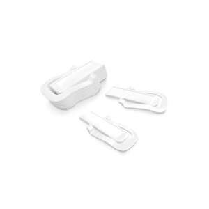 4FOOD Gewürztüten-Clips, 8er-Set, weiße Kunststoffclips zum Verschließen von Lebensmittelbeuteln - Tescoma Küchenaccessories