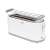 Home 4-slice toaster with bun warmer, white