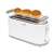 Home 4-slice toaster with bun warmer, white, toasting bread