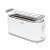 Home 4-slice toaster with bun warmer, white
