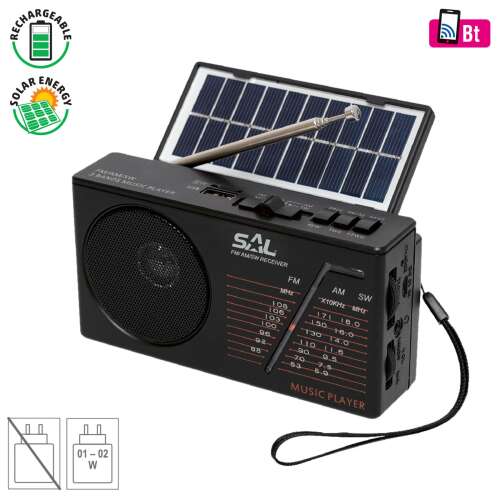 Radio cu alimentare solară și player multimedia