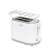 Home 2-slice toaster with crumb tray, white and grey
