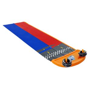 Bestway H2OGO! Double Water Slide - 4.88m, inflatable water slide for backyard fun - Water Slide