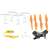 Syma Z4W - RC drone, 18x19x3 cm, camera, Wifi, 480p, White/Orange 68716607
