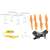 Syma Z4W drone accessories: spare propellers, prop guards, phone holder, USB cable