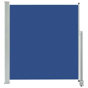 Blue retractable side awning for balcony or terrace, 140 x 300 cm - VidaXL Privacy Screen
