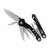 Multitool True Utility Fireranger, crna i srebrna, pogled pod kutom, prikazuje sve alate