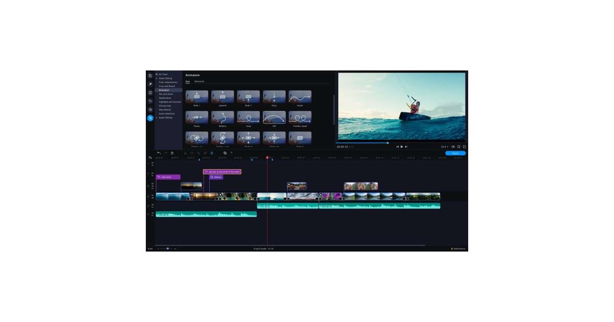 Movavi Video Editor Plus 2020 Video Editing Software (PC Steam