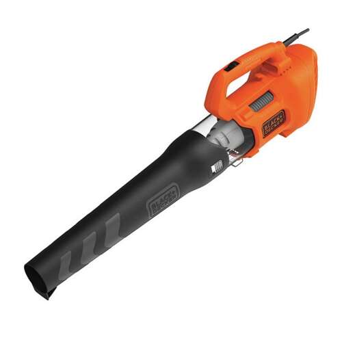 Dmuchawa do liści Black+Decker BEBL185-QS, pomarańczowa i czarna, 1850W, przepływ powietrza 765m³/h, prędkość powietrza 190km/h
