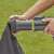 Black+Decker 3-in-1 leaf blower vacuum, close-up of the vacuum nozzle and collection bag