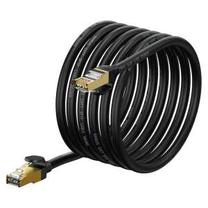Baseus 10Gbps Ethernet Cable, 5m Black RJ45 Network Cable - UTP Cable