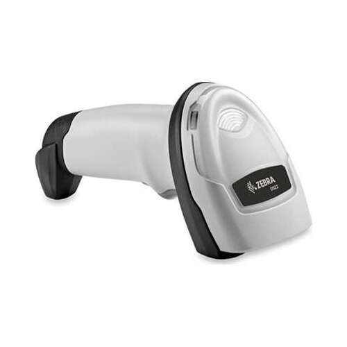 Skenovač čiarových kódov Zebra DS2208, ručný, bezdrôtový, USB, sériový, biely