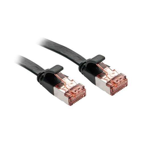 Cablu Ethernet patch Lindy CAT6 U/UTP, 10 metri, negru