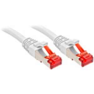 Biely sieťový kábel Lindy RJ45 Cat.6 S/FTP 20m so zásuvkami RJ45 - FTP káble