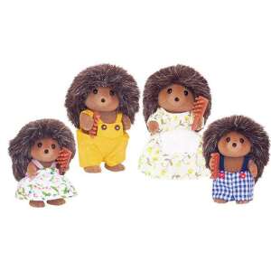 Sylvanian Families Hedgehog Family, 4-piece set, including mom, dad, and two children - Figure