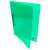 Green A4 ring binder with 2 rings, 2cm spine, transparent PP, cardboard p+p lines