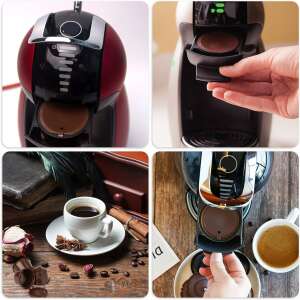 Flyme újratölthető kávékapszulák Dolce Gusto gépekhez, barna, 15 db-os csomag, kollázs - Kávépárna & Kávékapszula
