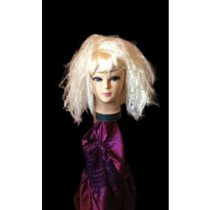 Szőke göndör paróka bulira, SZŐKE Kreppelt Buli Paróka - Fodrászkellék