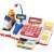 Simba Funny Shopper cash register toy with scanner, microphone, play money, and other accessories