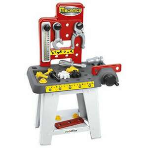 Ecoiffier Mechanics Workbench Toy, 19 Piece Tool Set, Kids Play Tool Set, Pretend Play Workbench - Toy