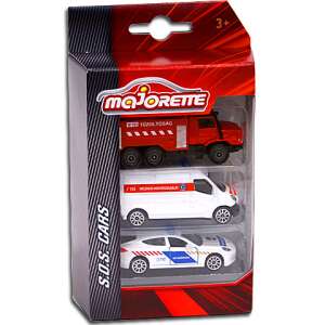 Majorette SOS Záchranný oddiel Malá automobilová súprava 3d