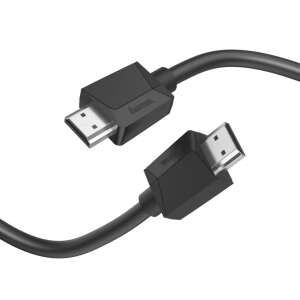 Hama High-Speed HDMI cable 1.5m black, angled view - HDMI Cable