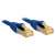 Cablu de rețea Lindy 5m RJ45 Cat 6a S/FTP, Albastru, Snagless, Conectori placati cu aur