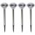 Home by Somogyi MX 802/4 4er Set solarbetriebene Gartenleuchten