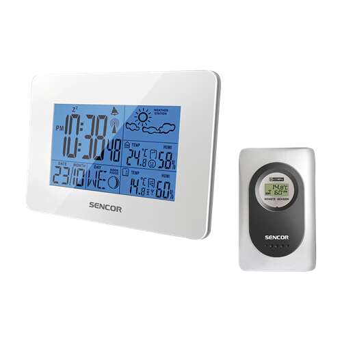 Sencor SWS 51 W weather station with wireless sensor, white