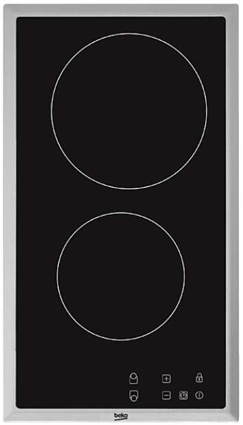 Beko HDMC 32400 TX Beépíthető főzőlap, 30 cm, 2 főzőzóna, Túlfoly...