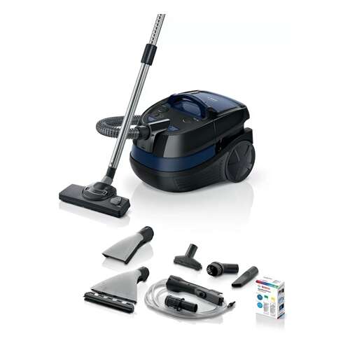 Bosch Serie 4 BWD41700 vacuum cleaner, 3.5 L, cylinder vacuum, dry and wet, 1700 W, combi, with accessories