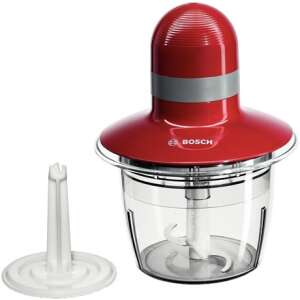 Bosch MMR08R2 red food chopper with transparent container and blade - Hand Chopper and Kitchen Machine