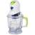 Procesator de alimente FG Electronics FS404, alb și verde, capacitate de 1,5 litri, 2 viteze, 2 lame