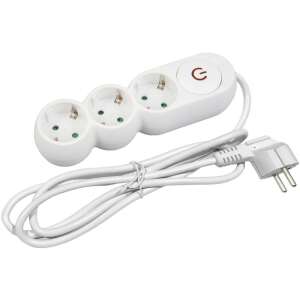 Entac Design 3-as elosztó kapcsolóval és 1,5m kábellel - Elosztó